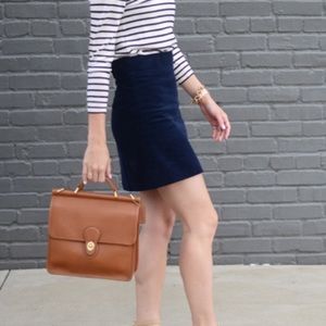 J. Crew navy corduroy mini skirt sz 2 NWOT