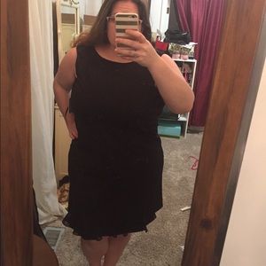 Calvin Klein sheath dress with flare bottom