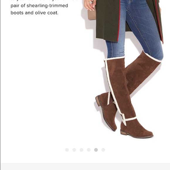 Shoes - 🐞🐞chocolate OTK faux suede boots 🐞🐞