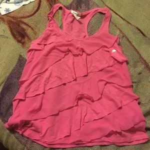 Ruffled tank top