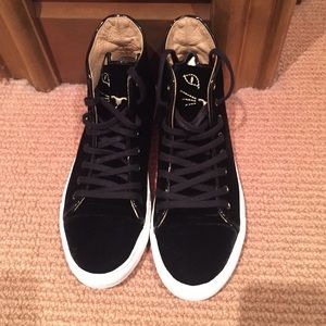 Authentic Charlotte Olympia velvet sneakers