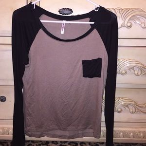 Brown and black shirt