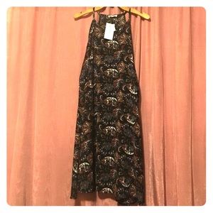 Plus size paisley patterned dress