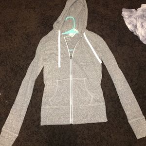 Grey Aeropostale zip up hoodie