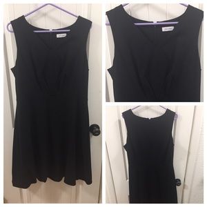 Calvin Klein black fit and flair