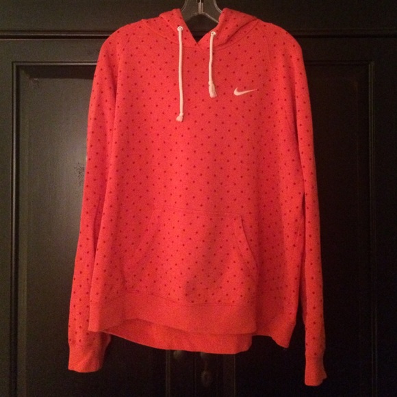 Nike Tops - ❄️Red Polka Dot Nike Hoodie❄️