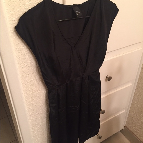 H&M silk black dress