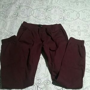 Maroon Joggers from Rue 21