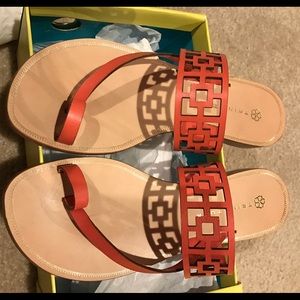 Brand new Trina Turk clementine leather flats 6