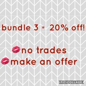 Bundle 3 = 20% off!
