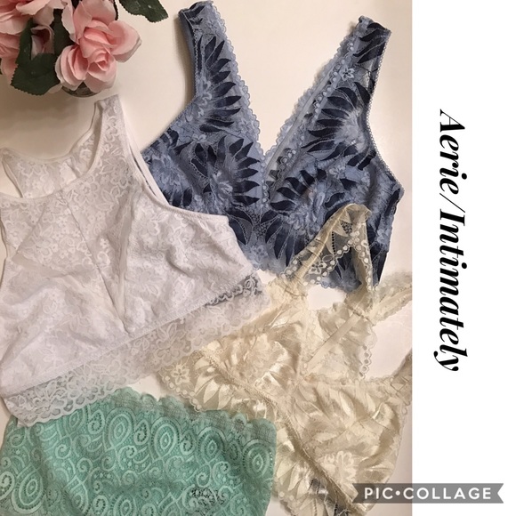 Free People Other - 🎉2H SALE🎉BUNDLE INTIMATELY/AERIE BRALETTE/BADEAU