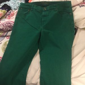 Size 14 Ralph Lauren official green jeans