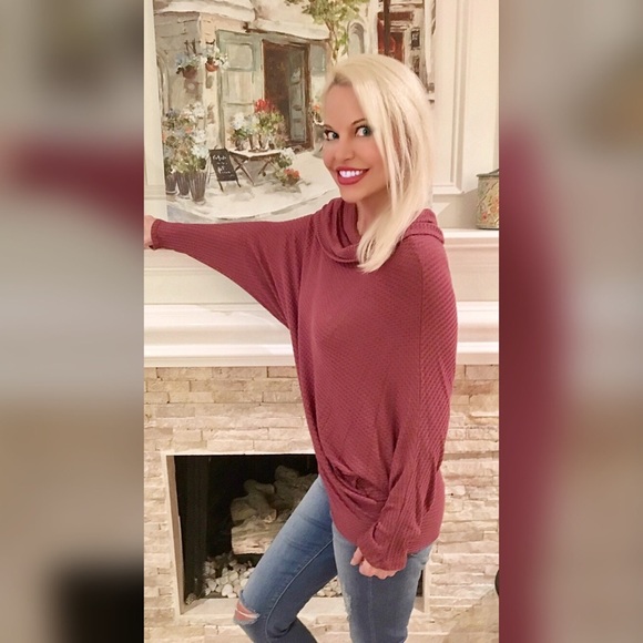 So soft! Multiway waffle knit sweater! - Picture 2 of 3