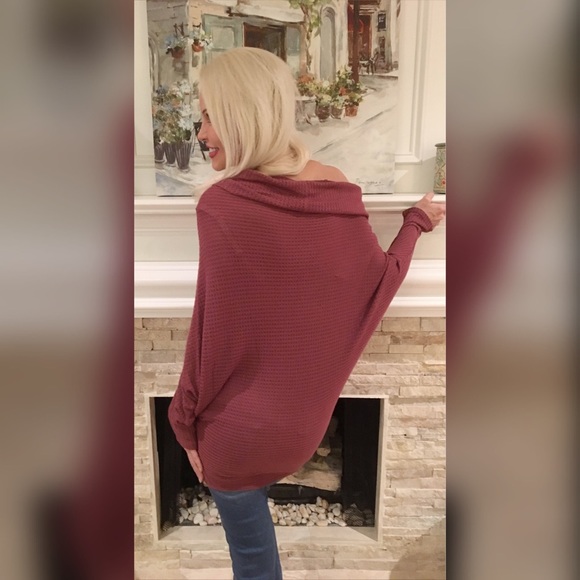 So soft! Multiway waffle knit sweater! - Picture 3 of 3