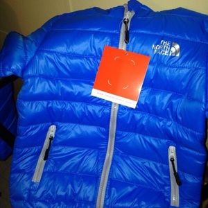 Blue kids North Face coat ages 4-5