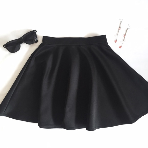 Frenchi Dresses & Skirts - Black Frenchi Skater Skirt