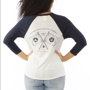 Obey women's baseball tee