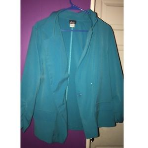 Blazer aqua blue