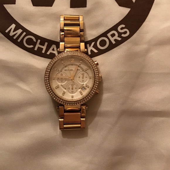 Michael Kors gold plated watch
