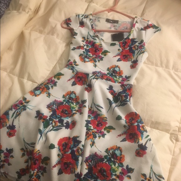 White Floral Sun Dress