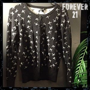 Forever 21 Black Cardigan Sweater