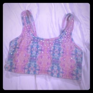 VS Pink studded bandeau Small