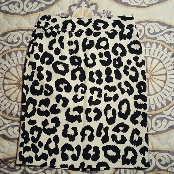 Loft Leopard Pencil Skirt
