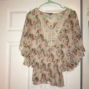 Charlotte Russe Floral flowy top