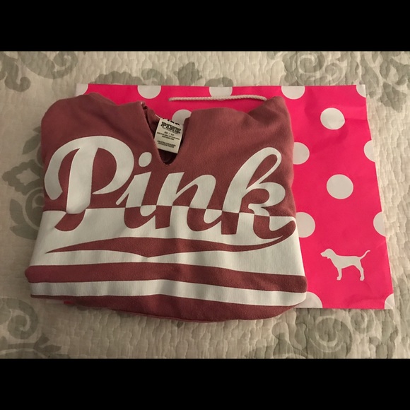 Victoria's Secret Pink Begonia hoodie Size-XS(?S ) - Picture 3 of 4