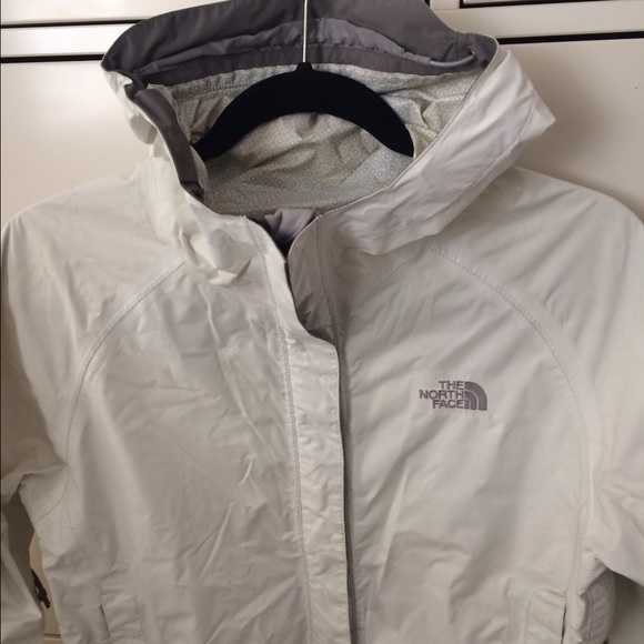The North Face Jackets & Blazers - The North Face white rain jacket shell