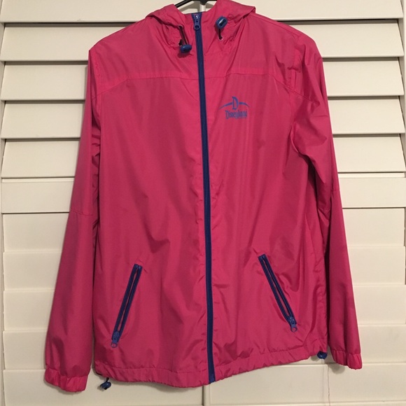 DisneyLand Rain Jacket Neon Pink - Picture 1 of 4