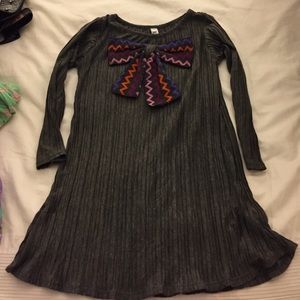 Love u lots grey with bow dress size 5