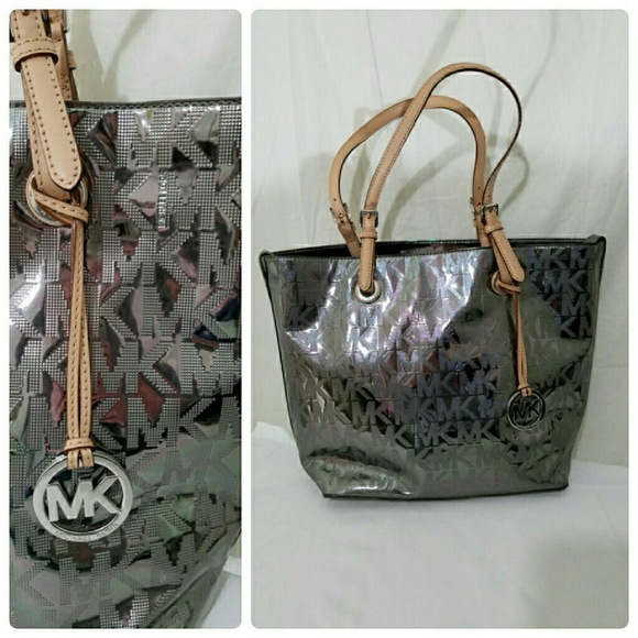 Michael kors chrome bag clearance