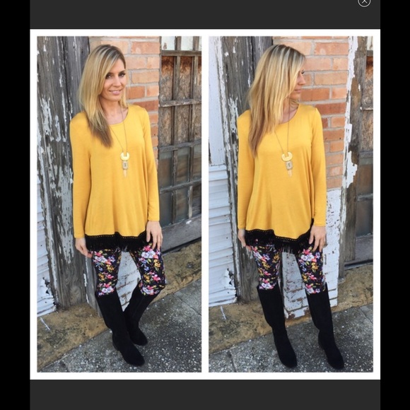 1 left! Butter soft floral leggings - Picture 4 of 5