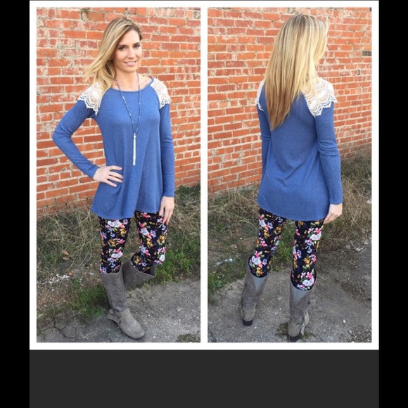 1 left! Butter soft floral leggings - Picture 5 of 5