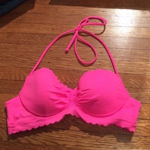 Hot pink bikini top
