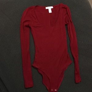 Red bodysuit