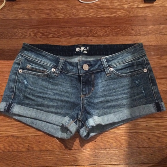Flirty distressed shorts from garage