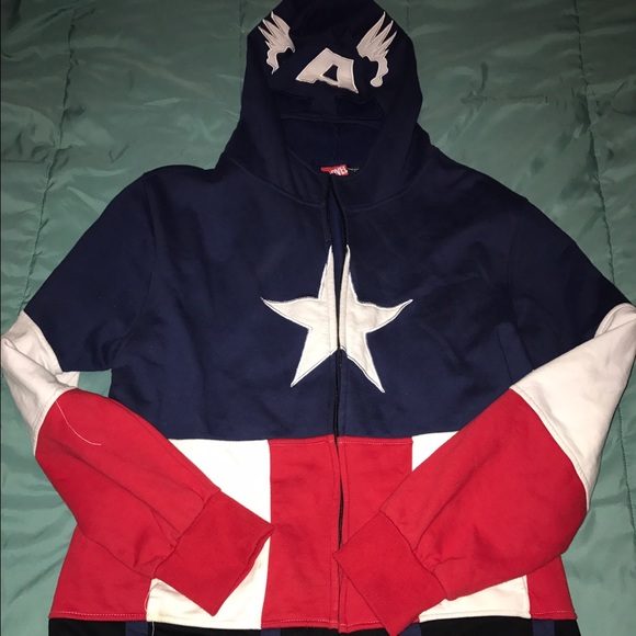 Captain America zipper hoodie