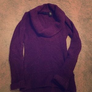 Warm sexy cowl neck purple Victoria Secret sweater