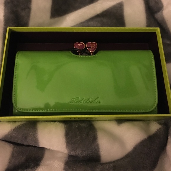 Lime green wallet
