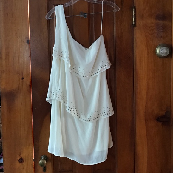 White/gold Express Dress