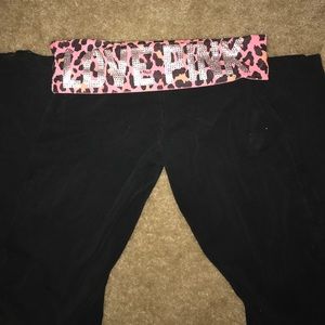 Victoria's Secret pink yoga pants