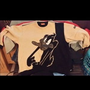 Vintage Daffy duck iceberg history sweater