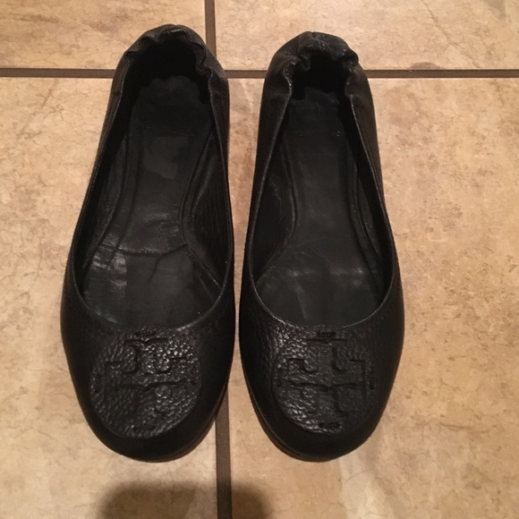 Tory burch black flats size 7