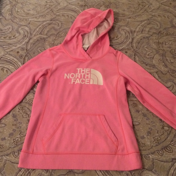 Pink North Face hoodie