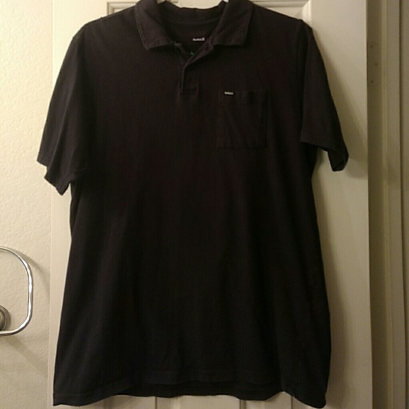 Men's Hurley Black Polo