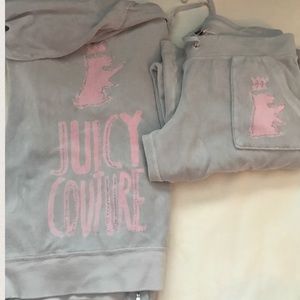 Juicy couture "bling" velour sweatsuit