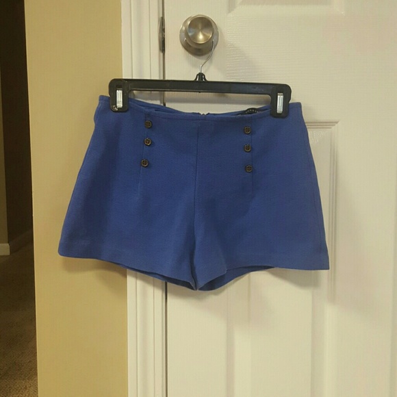 ZARA Blue Dress Shorts
