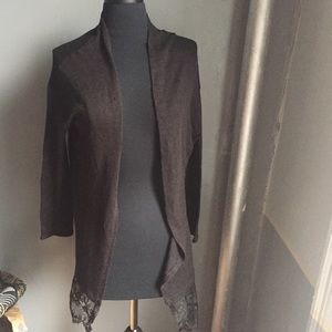 Cardigan with Lace bottom